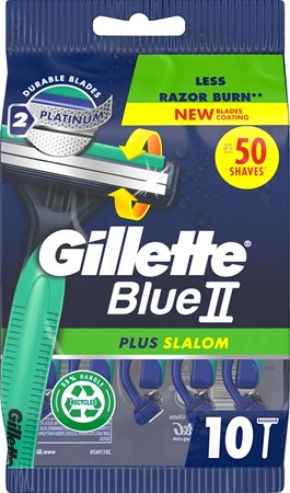 Gillette Engångshyvel Blue II Plus Slalom Sens 20x10-p